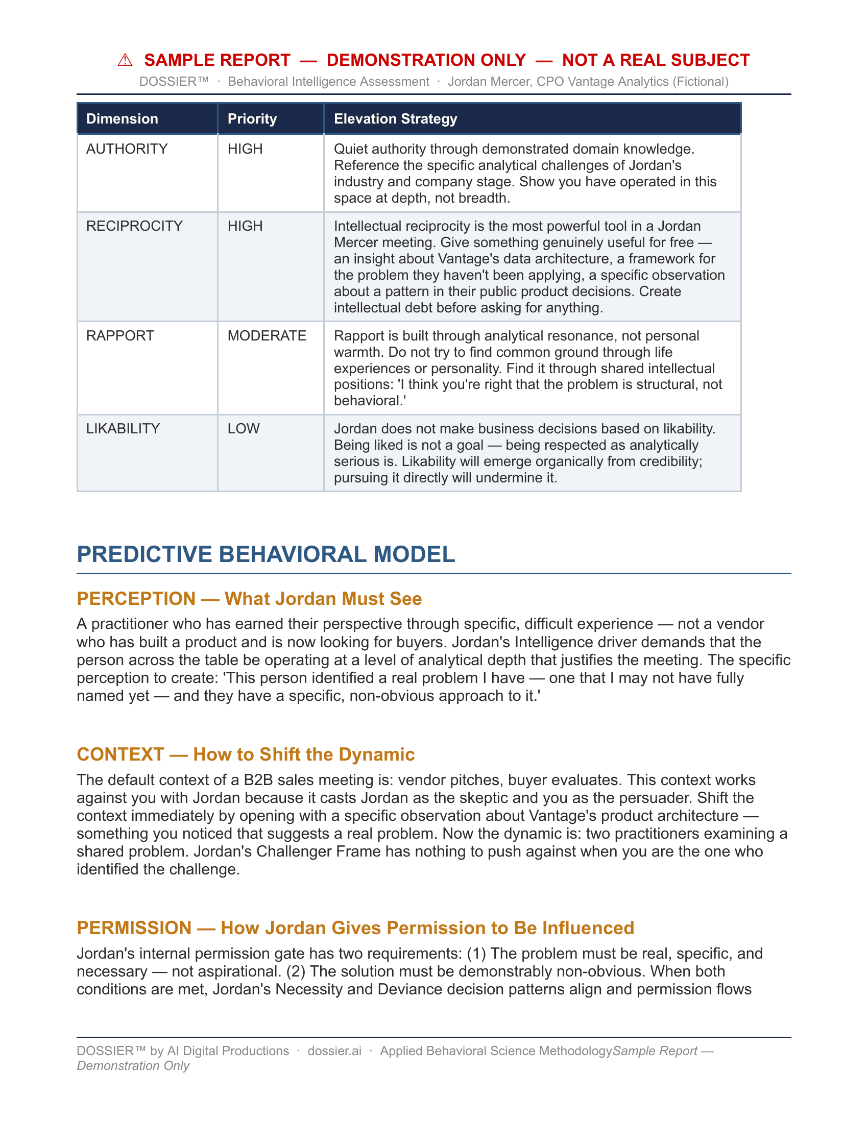 Sample dossier page 10 of 14