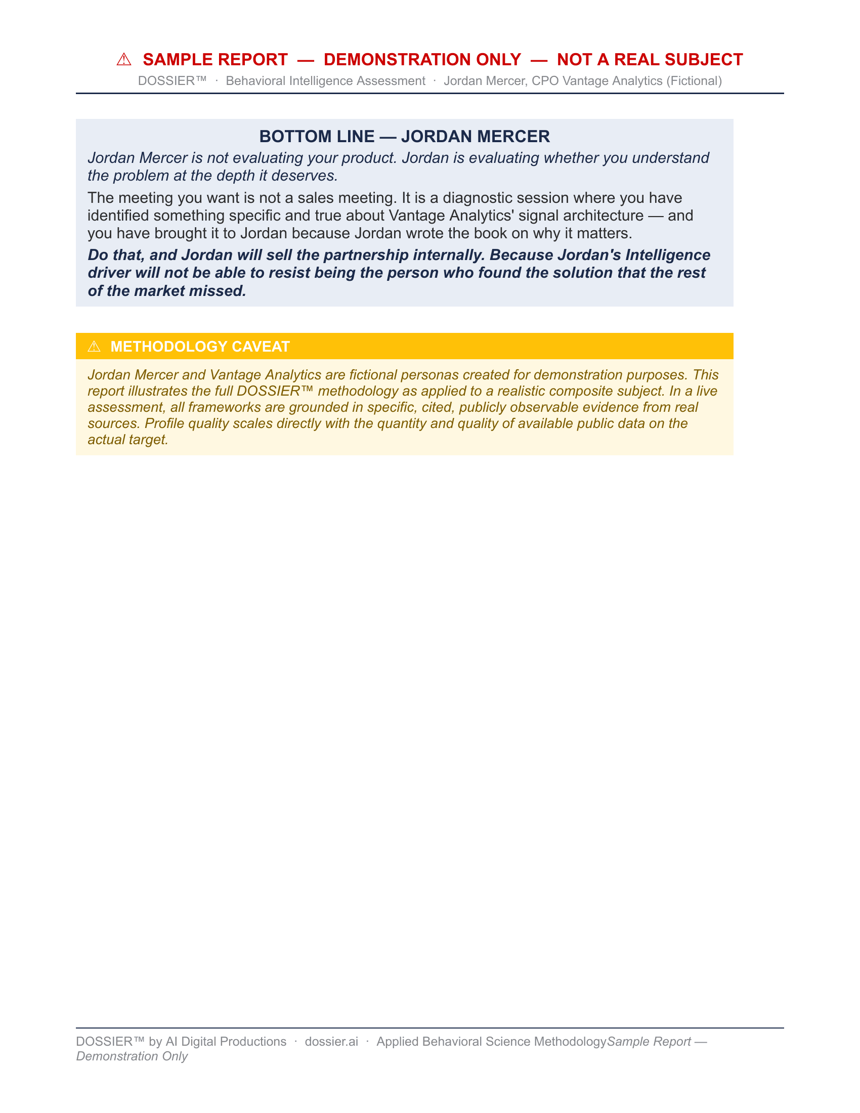 Sample dossier page 14 of 14